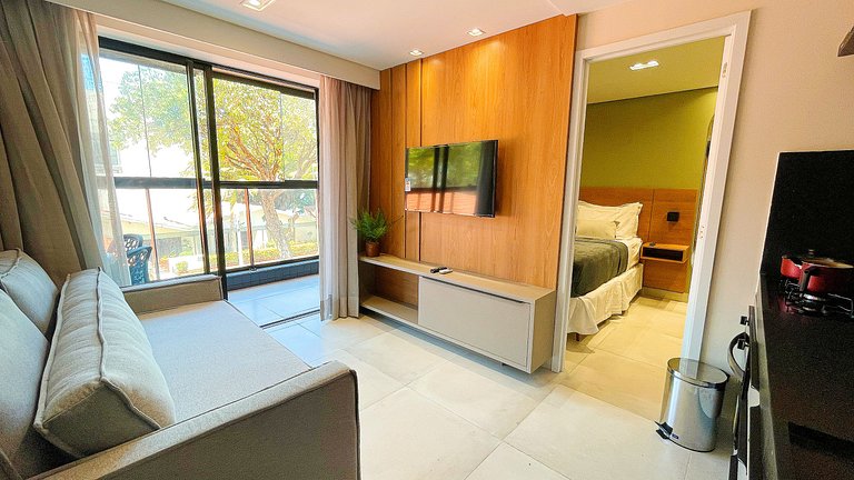 Hyde Park - Apto 01 quarto lateral mar #2 - by Living