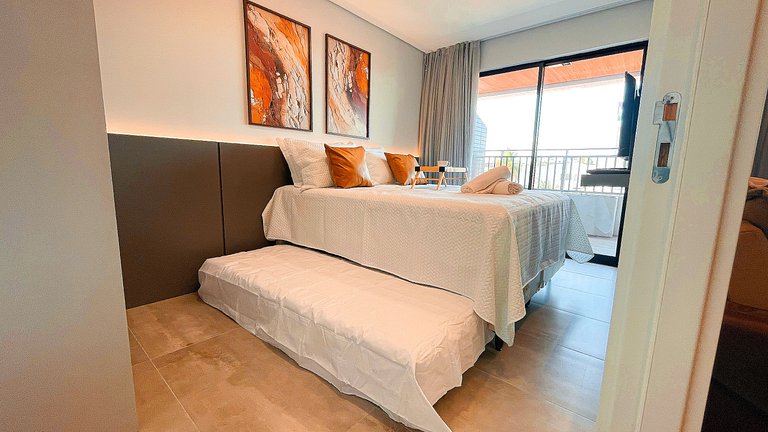 Ocean - Apto 01 quarto c/ varanda #2 - by Living