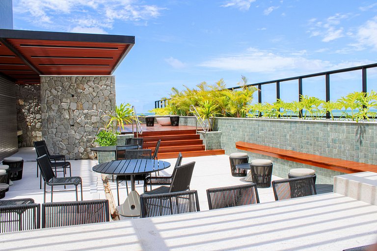 Ocean Art Park - Studio c/Varanda - by Living